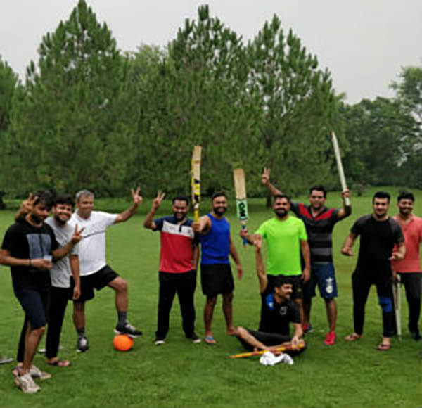 Group Picture of WCS India employees enjoying sports activities